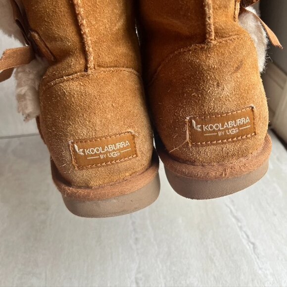 ** Koolaburra by Ugg boots Bow fur lined Womens 8 - Picture 9 of 13